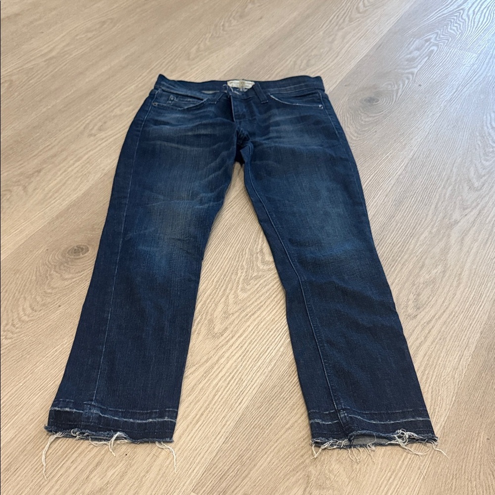 Current Elliot The Cropped Straight Jean Court Coupe Droite - Picture 2 of 5